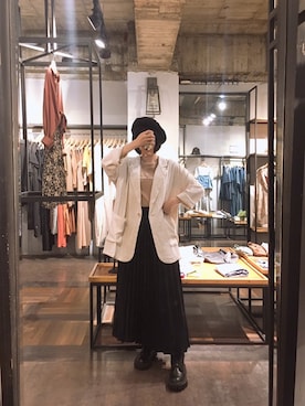 「QUEEN SHOP（クイーンショップ）のアイテム（帽子）」を使った、QUEEN SHOPさん（レディース・150cm）の春コーディネート