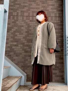 erinaさん（レディース・153cm）の冬コーディネート