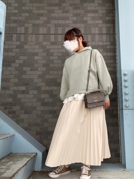 「passage mignon/flaneur（パサージュミニョンフラヌール）のアイテム」を使った、erinaさん（レディース・153cm）の冬コーディネート