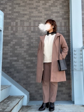 erinaさん（レディース・153cm）の冬コーディネート