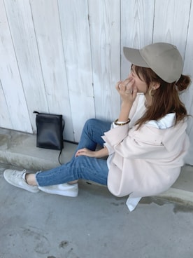 「ラフコーデ」｜「アイテム（チュニック）」を使った、nra021さん（レディース・159cm）の秋コーディネート