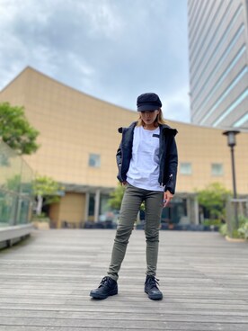 「コーディネート」｜「アイテム（ライダースジャケット）」を使った、M7さん（レディース・155cm）の夏コーディネート