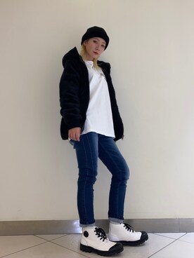 「コーディネート」｜「アイテム（ミリタリージャケット）」を使った、M7さん（レディース・155cm）の秋コーディネート
