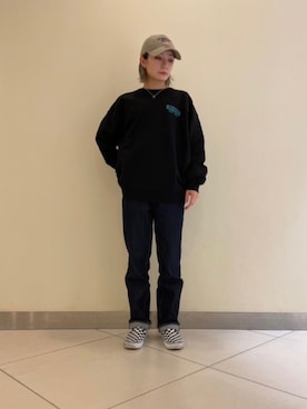 「コーディネート」｜「アイテム（キャップ）」を使った、M7さん（レディース・155cm）の冬コーディネート