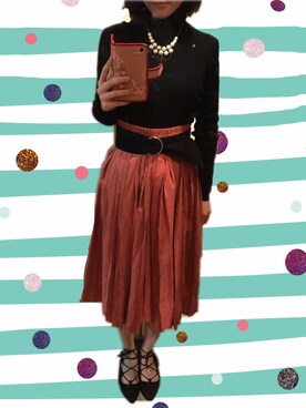 「jouetie（ジュエティ）のアイテム（財布/小物）」を使った、Misaさん（レディース・156cm）の冬コーディネート