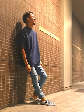 「SEVENDAYS=SUNDAY（セブンデイズサンデイ）のアイテム（パンツ）」を使った、HAINEさん（メンズ・175cm）の秋コーディネート