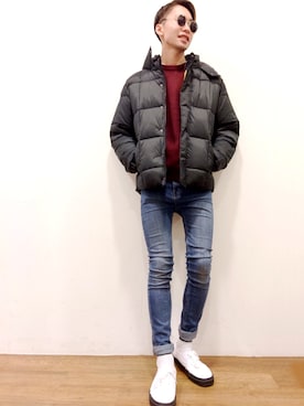 「SEVENDAYS=SUNDAY（セブンデイズサンデイ）のアイテム（ジャケット/アウター）」を使った、HAINEさん（メンズ・176cm）の秋コーディネート
