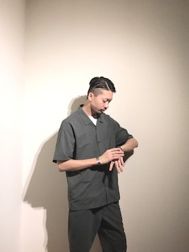 「SEVENDAYS=SUNDAY（セブンデイズサンデイ）のアイテム（パンツ）」を使った、HAINEさん（メンズ・176cm）の春コーディネート