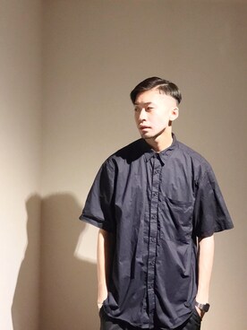 「SEVENDAYS=SUNDAY（セブンデイズサンデイ）のアイテム（トップス）」を使った、HAINEさん（メンズ・175cm）の夏コーディネート
