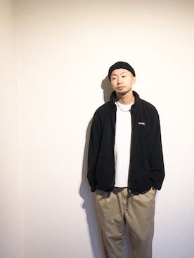 「JERZEES（ジャージーズ）のアイテム」を使った、HAINEさん（メンズ・176cm）の秋コーディネート
