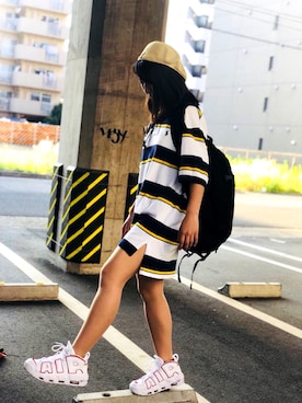 「ストリート服が好き」｜「アイテム（ハンチング/ベレー帽）」を使った、みゆさん（レディース・156cm）の秋コーディネート