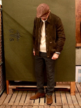 「WHEEL ROBE（ウィールローブ）のアイテム」を使った、mindselectshopさん（メンズ・172cm）の秋コーディネート