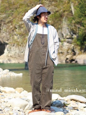 「SURREAL（シュルリアル）のアイテム（帽子）」を使った、mindselectshopさん（メンズ・172cm）の春コーディネート