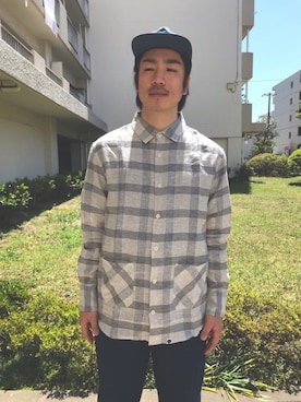 「SURREAL（シュルリアル）のアイテム（帽子）」を使った、mindselectshopさん（メンズ・175cm）の春コーディネート