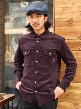 「SURREAL（シュルリアル）のアイテム（帽子）」を使った、mindselectshopさん（メンズ・172cm）の春コーディネート