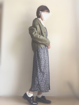 「アイテム（シャツワンピース）」を使った、niko¨̮♡さん（レディース・159cm・20代）の春コーディネート