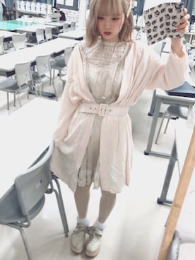 「文化服装学院」｜𝘢𝘲𝘶𝘣𝘪さん（レディース・161cm）の秋コーディネート