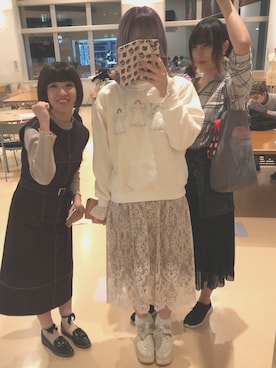 「文化服装学院」｜𝘢𝘲𝘶𝘣𝘪さん（レディース・161cm）の秋コーディネート