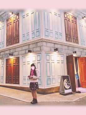 「CECIL McBEE（セシルマクビー）のアイテム（ダッフルコート）」を使った、s.p.a.i.5さん（レディース・158cm）の冬コーディネート
