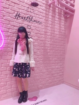 「CECIL McBEE（セシルマクビー）のアイテム（ダッフルコート）」を使った、s.p.a.i.5さん（レディース・158cm）の冬コーディネート