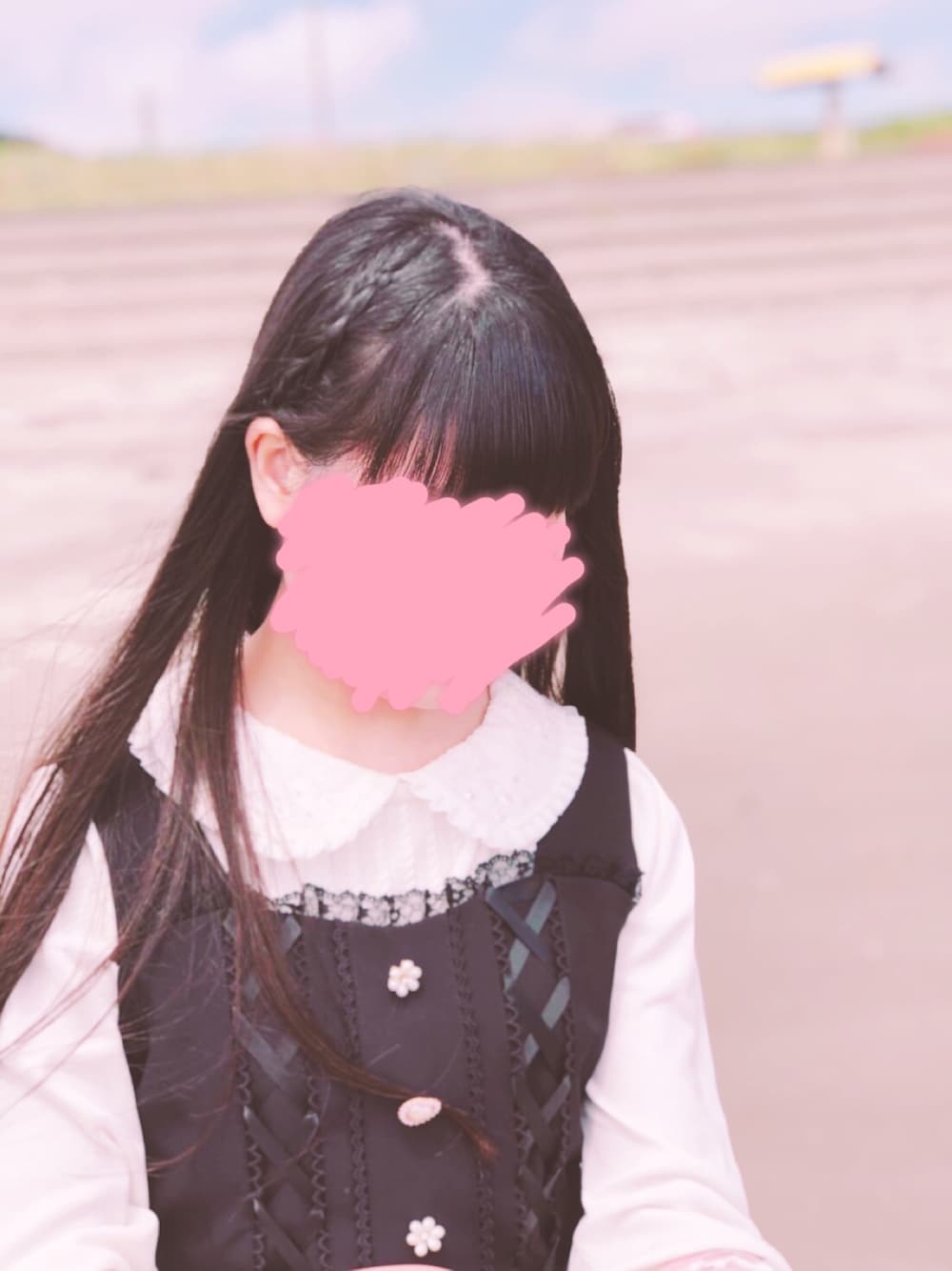 LODISPOTTO - ミルフィーユクローゼット パール付きニット ピンク mille fille closet by LODISPOTTO（ミルフィーユクローゼット