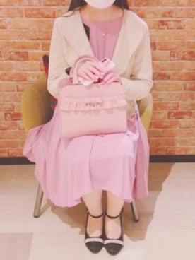 「axes femme（アクシーズファム）のアイテム（ドレス）」を使った、s.p.a.i.5さん（レディース・158cm）の冬コーディネート