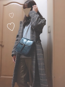 「axes femme（アクシーズファム）のアイテム（ショルダーバッグ）」を使った、＊nono＊さん（レディース・158cm）の冬コーディネート