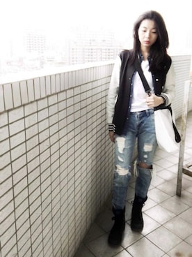 121さん（レディース・162cm）の春コーディネート