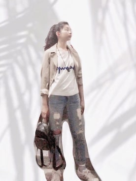 121さん（レディース・162cm）の夏コーディネート