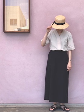 「私服」｜「アイテム（ワンピース/ドレス）」を使った、tameさん（レディース・156cm）の夏コーディネート