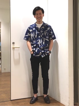 「coenスタッフスタイリング」｜「アイテム（腕時計）」を使った、coen   やまじさん（メンズ・172cm）の春コーディネート