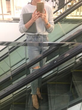 「MIXXO（ミッソ）のアイテム」を使った、Ashlee さん（レディース・165cm）の春コーディネート