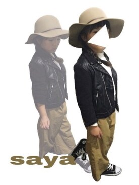 「UNIQLO（ユニクロ）のアイテム（ライダースジャケット）」を使った、yuuさん（キッズ・120cm）の秋コーディネート