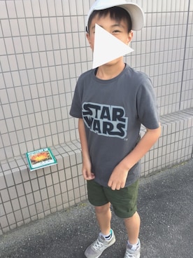 「GUコーデ」｜「アイテム（音楽/本・雑誌）」を使った、yuuさん（キッズ・120cm）の春コーディネート