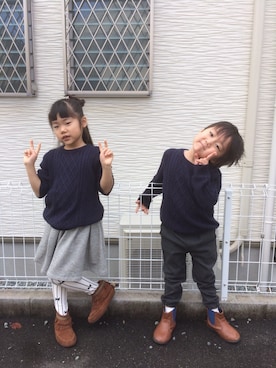 emi_mitoさん（キッズ・110cm）の冬コーディネート
