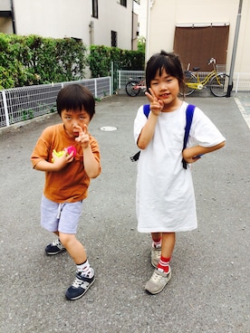 emi_mitoさん（キッズ・110cm）の夏コーディネート