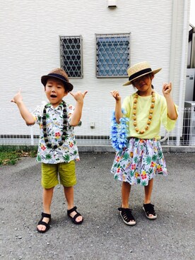 emi_mitoさん（キッズ・110cm）の夏コーディネート