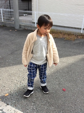 「発表会」｜「アイテム（ジャケット/アウター）」を使った、emi_mitoさん（キッズ・110cm）の秋コーディネート
