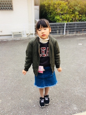 「アイテム（タイツ/ストッキング）」を使った、emi_mitoさん（キッズ・120cm）の冬コーディネート