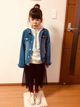 「CONVERSE FESTIVAL 2018」｜emi_mitoさん（キッズ・120cm）の冬コーディネート