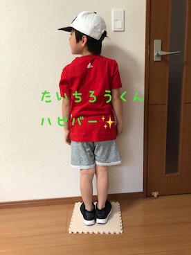 「OLD NAVY（オールドネイビー）のアイテム（帽子）」を使った、emi_mitoさん（キッズ・110cm）の春コーディネート