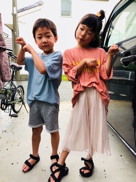 emi_mitoさん（キッズ・121cm）の夏コーディネート