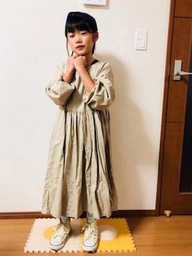 「2018秋チェッカーず」｜「アイテム（その他）」を使った、emi_mitoさん（キッズ・121cm）の秋コーディネート
