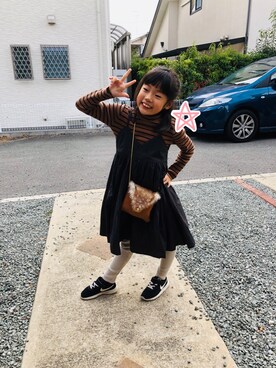 emi_mitoさん（キッズ・124cm）の冬コーディネート