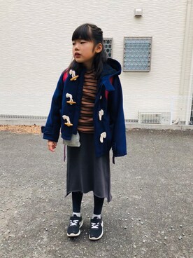「URBAN RESEARCH Sonny Label（アーバンリサーチサニーレーベル）のアイテム（ブルゾン）」を使った、emi_mitoさん（キッズ・124cm）の冬コーディネート