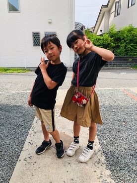 emi_mitoさん（キッズ・124cm）の夏コーディネート