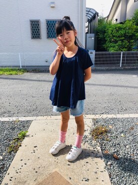 「アイテム（雑貨/ホビー）」を使った、emi_mitoさん（キッズ・124cm）の夏コーディネート