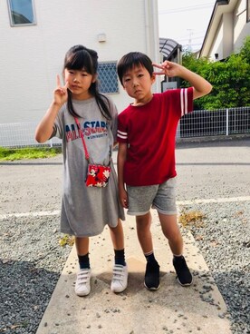 emi_mitoさん（キッズ・124cm）の夏コーディネート