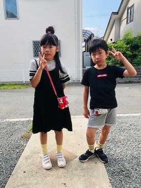 emi_mitoさん（キッズ・124cm）の夏コーディネート