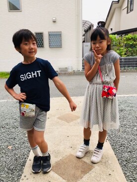 emi_mitoさん（キッズ・124cm）の夏コーディネート